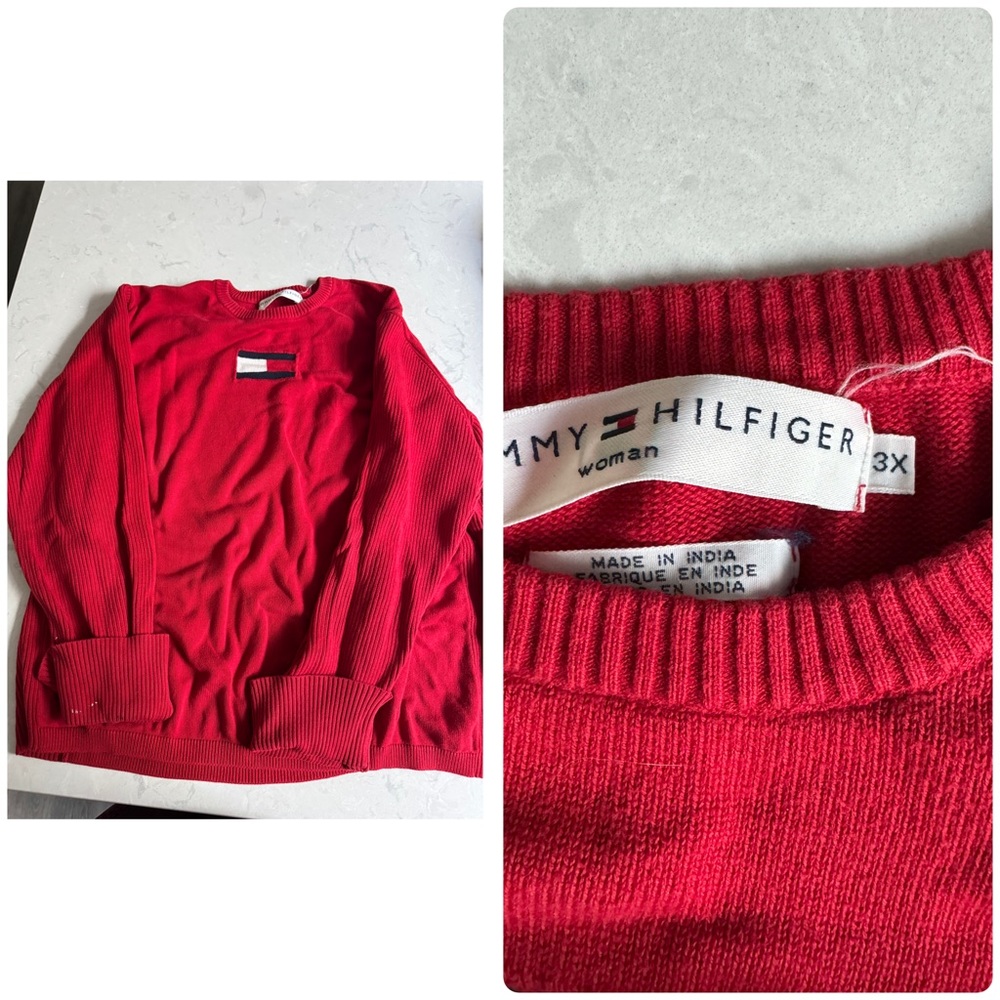 Tommy Hilfiger Vibrant Red Pullover